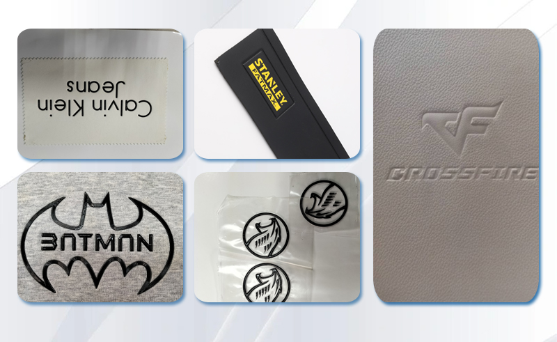 雙頭油壓高頻機樣品圖 皮革壓花雙頭油壓高周波機樣品圖